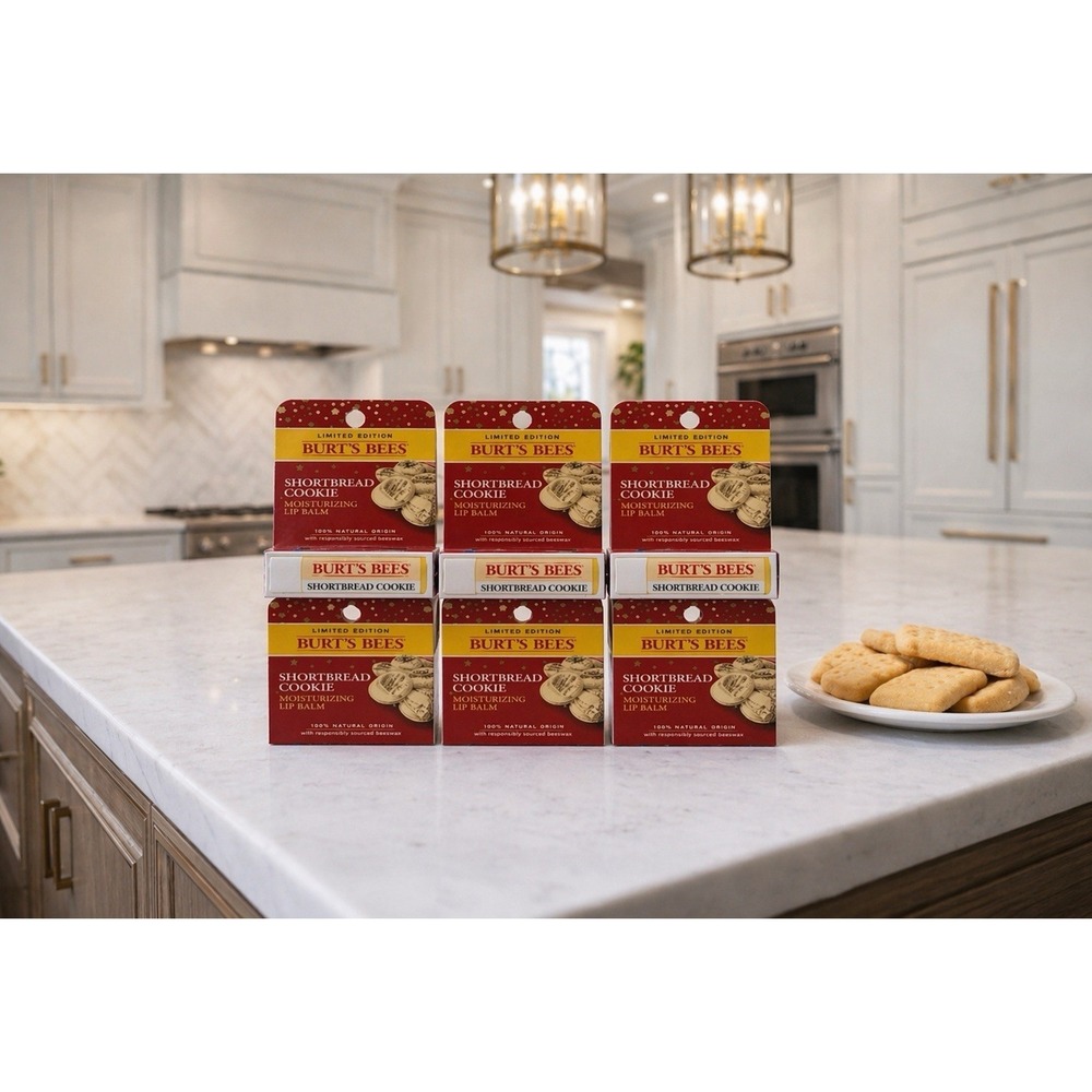 Burt's Bees Shortbread Cookie Lip Balm 6 Packs Discontinued Limited Edition